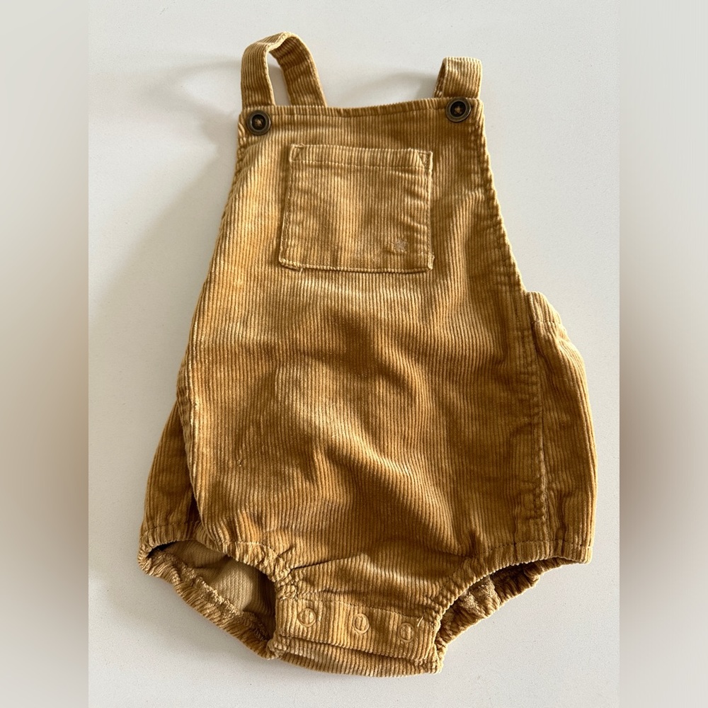 •sold•Jamie Kay Golden Corduroy Playsuit
